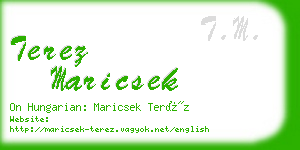 terez maricsek business card